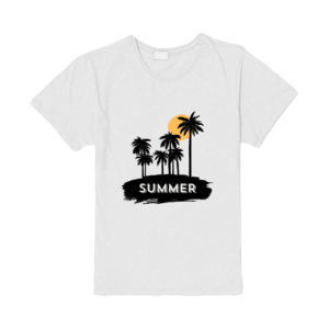 Camiseta de Algodón de Manga Corta con Hombros Descubiertos para Mujer, Tejido de Punto, Color Sólido, Fácil de Usar, Transpirable, Impresión Digital, Colores Personalizados, Estilo Casual - Product Image 2