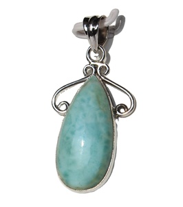 Pendentif unisexe en pierre naturelle ovale en forme de goutte d'argent sterling 925 pierres de cristal de guérison pour bijoux pour hommes - Product Image 6