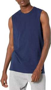 Summer Design Print Plain 100% Cotton Workout Tank Top Gym Muscle Tee Fitness Bodybuilding Sleeveless T Shirt for Men - Product Image 6