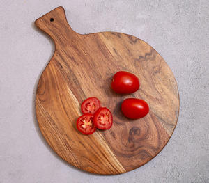 Vente en gros Planche à découper écologique en bambou et acacia, estampillé au laser, lumière sombre, hêtre, noyer, chêne, teck, blocs à découper - Product Image 4