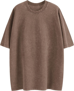 T-shirts surdimensionnés anti-rides à manches courtes pour hommes T-shirts colorés 100% coton blanc col rond T-shirts vierges entretenus par l'OEM - Product Image 3