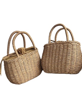 Straw <b>Bags</b> for <b>Women</b> 2022 Summer Hand-Woven Rattan <b>Bag</b> Handmade Woven Crochet Macrame <b>Beach</b> <b>Bags</b> Direct From Indian Supplier - Product Image 1