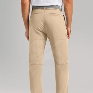 ... Pantalones de golf de ajuste activo para hombre con diseño de pierna cónica inteligente de tela elástica suave para uso diario, viajes de golf y uso casual - Product Image 4