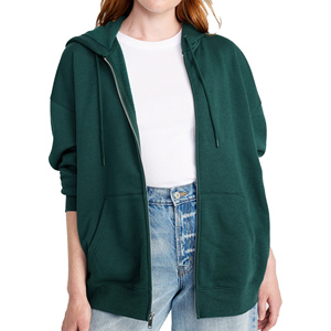 Sweat à capuche en coton mélangé de qualité supérieure pour femmes, zone de broderie personnalisée, silhouette décontractée et portabilité toute saison - Product Image 5