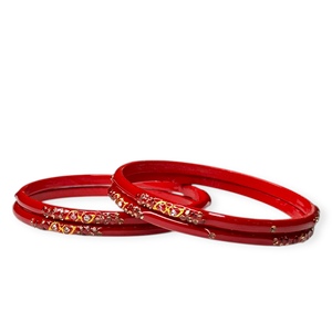 Conjunto de Brazaletes de Moda Chapados en Oro Rojo, Diseño Premium con Imitación de Perlas, Precio de Mayoreo para Mujer - Product Image 4