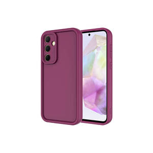Funda de Silicona con Diseño de Piña para Samsung Galaxy A55 5G, OMSY, Antigolpes, Protección de Cámara - Modelo Damson - Product Image 1