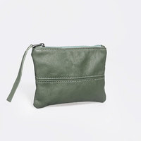 Qualité supérieure Bon marché Prix personnalisé couleur fermeture éclair pochette à crayons en cuir sac de papeterie étui à crayons pochette en cuir noir