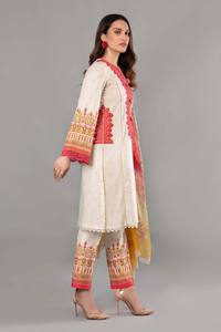 2025 femmes Floral traditionnel indien Shalwar Kameez Kurti nouveaux produits en coton rayonne ensemble en gros pour vêtements décontractés - Product Image 3