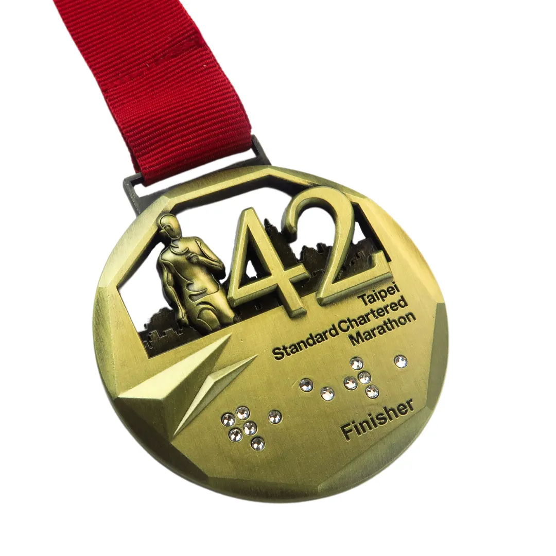 Medalla 3D conmemorativa de competición deportiva de metal con premios personalizados