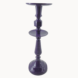Candelabro de aluminio de alta calidad Violeta Lujo Navidad Boda Decoración Portavelas Volumen Artesanías - Product Image 4