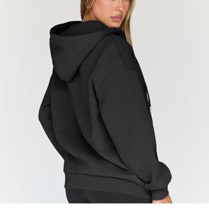 Alta calidad de algodón liso de peso pesado en blanco de gran tamaño personalizado de las mujeres de talla grande de los hombres sudaderas con capucha de BD - Product Image 5