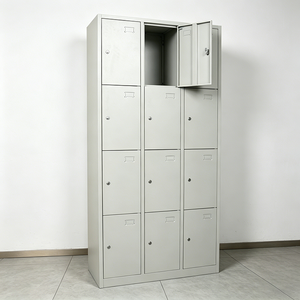 Casillero Metálico de Acero Inoxidable para Paquetes, Casillero de Almacenamiento para Escuelas, Oficinas Públicas, con Cerradura de Llave, Casilleros para Personal - Product Image 1