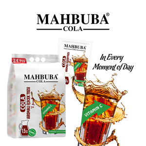 Polvo para Bebida Fría Instantánea con Sabor a Cola de la Mejor Calidad, 11.2gr, Certificado Halal Turco, Marca Mahbuba - Product Image 5