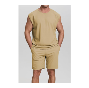 <b>Men's</b> Cotton Compression Sleeveless <b>Thermal</b> Workout Undershirt with Printed Design <b>Men's</b> Cotton Compression Sleeveless T-<b>Shirt</b> - Product Image 2