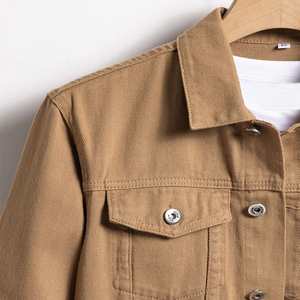 แจ็กเก็ตผ้ายีนส์แบบลำลองงานตามสั่งมีฮู้ดสำหรับผู้ชายเนื้อผ้าฝ้าย100% ทรงสูงและใหญ่ - Product Image 5