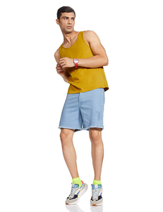 Camiseta sin mangas informal de gran tamaño de algodón 100% de peso pesado para hombre, Chaleco de punto de diseño personalizado - Product Image 4