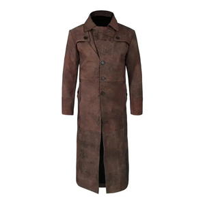 2025 Luxury Genuine Leather <b>Long</b> Coats <b>Men</b> Handmade Black Winter Outerwear Slim Fit Classic Trench <b>Jacket</b> Eco-Friendly Thick - Product Image 2