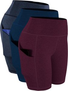 Short de motard pour femme 5 ''/8''/3 ''Short de sport en spandex à taille haute pour yoga athlétique | Short pour femme - Product Image 3