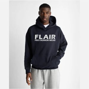 Sudadera con Capucha Extra Grande de Algodón de Alta Calidad, Diseño de Hombros Caídos con Estampado Puff de Alto Peso, Calidad Premium para Hombre - Product Image 3