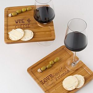 Plato de aperitivo de bambú hecho a mano, diseño clásico con grabado para el hogar, cocina, restaurante, uso, Decoración de mesa, bajo costo - Product Image 3