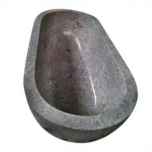 Grande baignoire autoportante en marbre naturel - Product Image 1