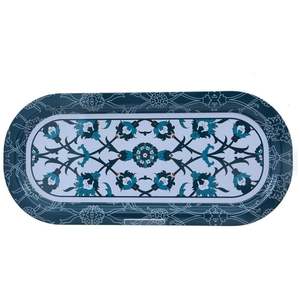 Bandeja Decorativa Rectangular Moderna de 160x350 mm, Elegante Plato para Servir para Cocina, Hecho de Madera, Estilo Turco, Modelo Kontensan EF168T4 - Product Image 1