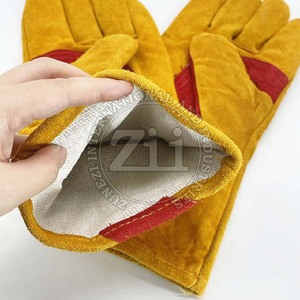 ถุงมือเชื่อมหนังสำหรับผู้ใหญ่สินค้ามาใหม่ขนาด XL ถุงมือหนังกันน้ำกันลื่นกันความร้อนกันการออกแบบล่าสุด - Product Image 2