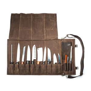 Étui de transport et sac de rangement en cuir pour chef professionnel portable avec design durable Logo/couleur/taille personnalisables - Product Image 5