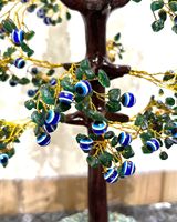 Peigne à cheveux de luxe Feng Shui en jade vert naturel sculpté, pierre de guérison, œil porte-bonheur, 2000 perles, tailles personnalisées, vente en gros, haute qualité