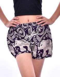 Shorts en lin pour femmes, style ample, 3/4, imprimés, vintage, en gros, en chanvre, Quanzhou, motif éléphant, livraison directe - Product Image 3