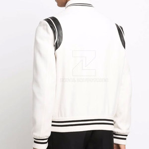 Veste de survêtement pour homme 100% coton Col montant Logo avant Style classique Chaude pour l'entraînement des équipes sportives Port quotidien Hiver - Product Image 2