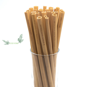 Pailles de bambou 100% organiques du Vietnam, lot de pailles en Fiber de bambou/pailles à boire, par ec2go - Product Image 1