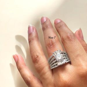 Hermoso anillo de dedo hermoso de moda Anillo de moda elegante para mujeres y niñas Anillo de dedo elegante para fiesta y boda - Product Image 1