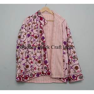 Abrigo Informal de Talla Grande para Mujer, de Punto, de Terciopelo, Elegante, de Manga Larga, con Cierre de un Solo Botón en la Parte Delantera - Product Image 4