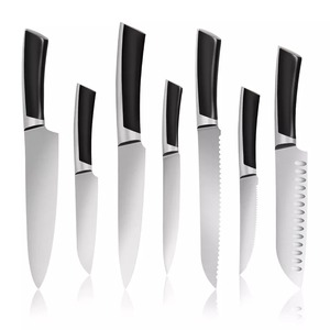 Juego de cuchillos de cocina de acero inoxidable con alto contenido de carbono 5cr15, 7 Uds., cuchillos de Chef de alta calidad, accesorios de Metal para la cocina - Product Image 1