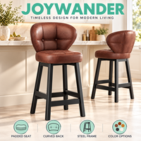 Tabouret de bar pivotant de style nordique en fer forgé, design luxueux, avec structure métallique pour usage domestique et commercial