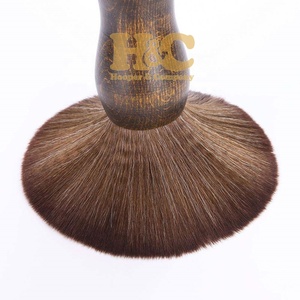 Nouvelle brosse à raser Hooper and Company à manche en bois et poils de grison de qualité supérieure, tendance, pour salon, voyage et nettoyage de la barbe - Product Image 5