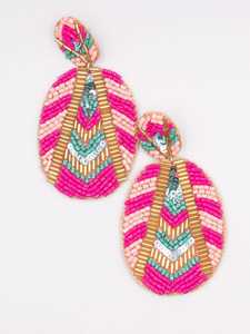 Boucles d'oreilles pendantes en forme de serrure multicolore au crochet pour femmes, bijoux tendance de la vie quotidienne - Product Image 6