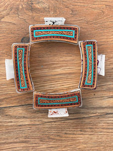 กิ๊บหนีบผมหนังวัวสำหรับผู้หญิงทำด้วยมือสไตล์ตะวันตกมาใหม่ - Product Image 2