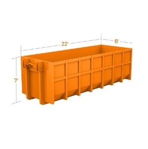 Heavy Duty 30 Cubic Yard Dumpster Dirt Only Carga máxima de tres toneladas a la venta Barato y duradero - Product Image 6