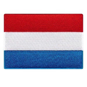 Le drapeau du pays du Luxembourg Patch emblème national brodé fer sur, patch drapeau luxembourgeois brodé Applique - Product Image 1