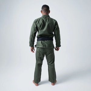 Unisex Jiu Jitsu BJJ Kimono Practice Uniform 100% Cotton Long Sleeve Jacket Pants Set Front Durable Quick Dry Breathable 420g - Product Image 4