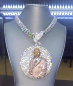 จี้เพชรวงกลมสีเงินสเตอลิง925 14K สีเหลืองทองชุบ5-Ct เพชรโมอิสซาไนต์สำหรับงานปาร์ตี้เท่านั้นจี้เสน่ห์ประเภท - Product Image 6