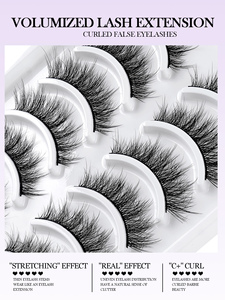 Cils MAGEFY <span class=keywords><strong>Manga</strong></span>, cils naturels effet œil de chat, cils imperméables à bande transparente, cils volumineux style européen et américain, faux cils - Product Image 5