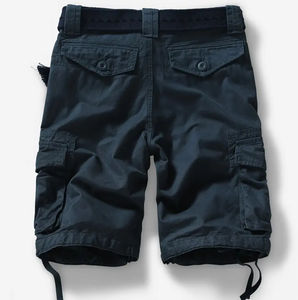 Nouvelle arrivée OEM Short cargo pour hommes Logo personnalisé Tenue décontractée de plein air Taille élastique Short chaud 100% coton Toile taille moyenne - Product Image 6