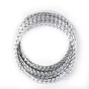 Alambre de Púas Galvanizado en Caliente, Resistente, Tipo <span class=keywords><strong>Concertina</strong></span> de 500 mm, <span class=keywords><strong>Precio</strong></span> <span class=keywords><strong>por</strong></span> <span class=keywords><strong>Metro</strong></span>, con Pistola Aplicadora - Product Image 4