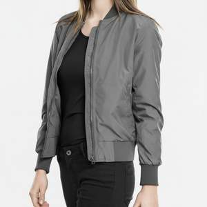 Chaqueta Bomber Cortavientos de Tejido Softshell para Mujer con Logotipo Personalizado, Ligera, Estilo Piloto, para Primavera - Product Image 1