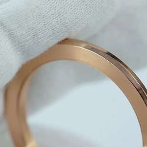 Bague de montre octogonale géométrique en acier inoxydable faite à la main, style saphir bleu, pierres carrées, luxe unique pour l'EXPORTATION 40mm - Product Image 6