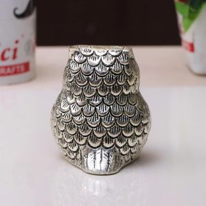 โชว์ผลงานนกฮูกโลหะแนววินเทจสำหรับตกแต่งบ้านและสำนักงานที่ทำจากโลหะน้ำหนักกระดาษ - Product Image 4