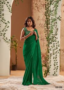 Saree indien de qualité supérieure avec impression numérique florale et chemisier fantaisie disponible à des prix raisonnables de l'Inde - Product Image 4